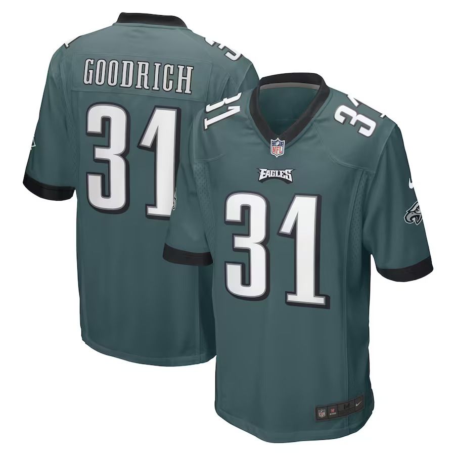 Men Philadelphia Eagles 31 Mario Goodrich Nike Midnight Green Game Player NFL Jersey